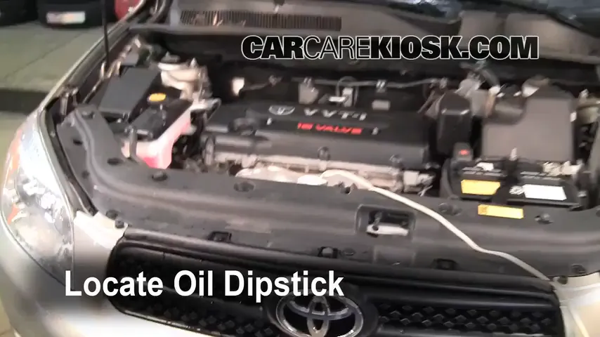 2007 Toyota RAV4 2.4L 4 Cyl. Oil Check Oil Level